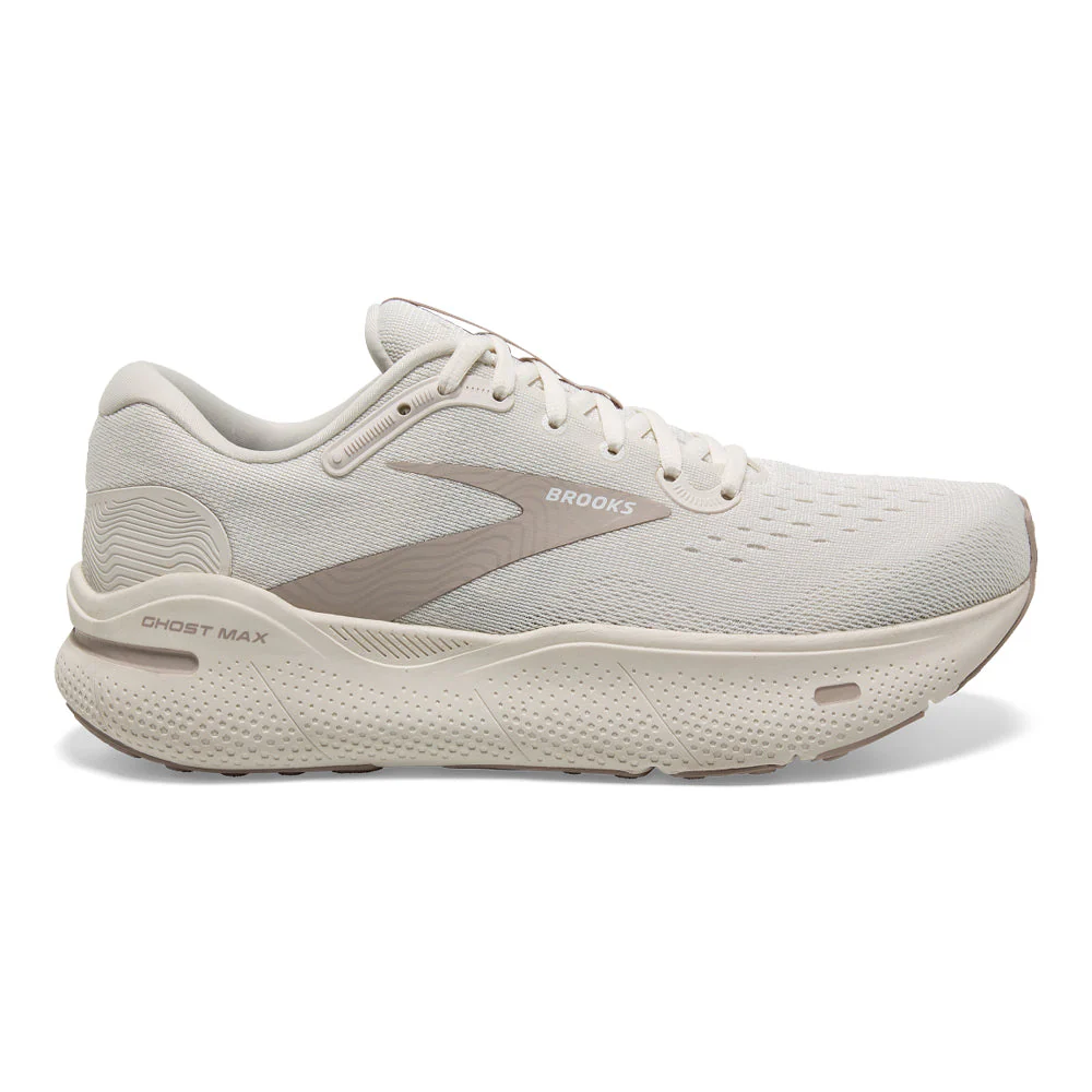 Men's Brooks Ghost Max, Coconut/White Sand/Chateau, 9.5 D Medium