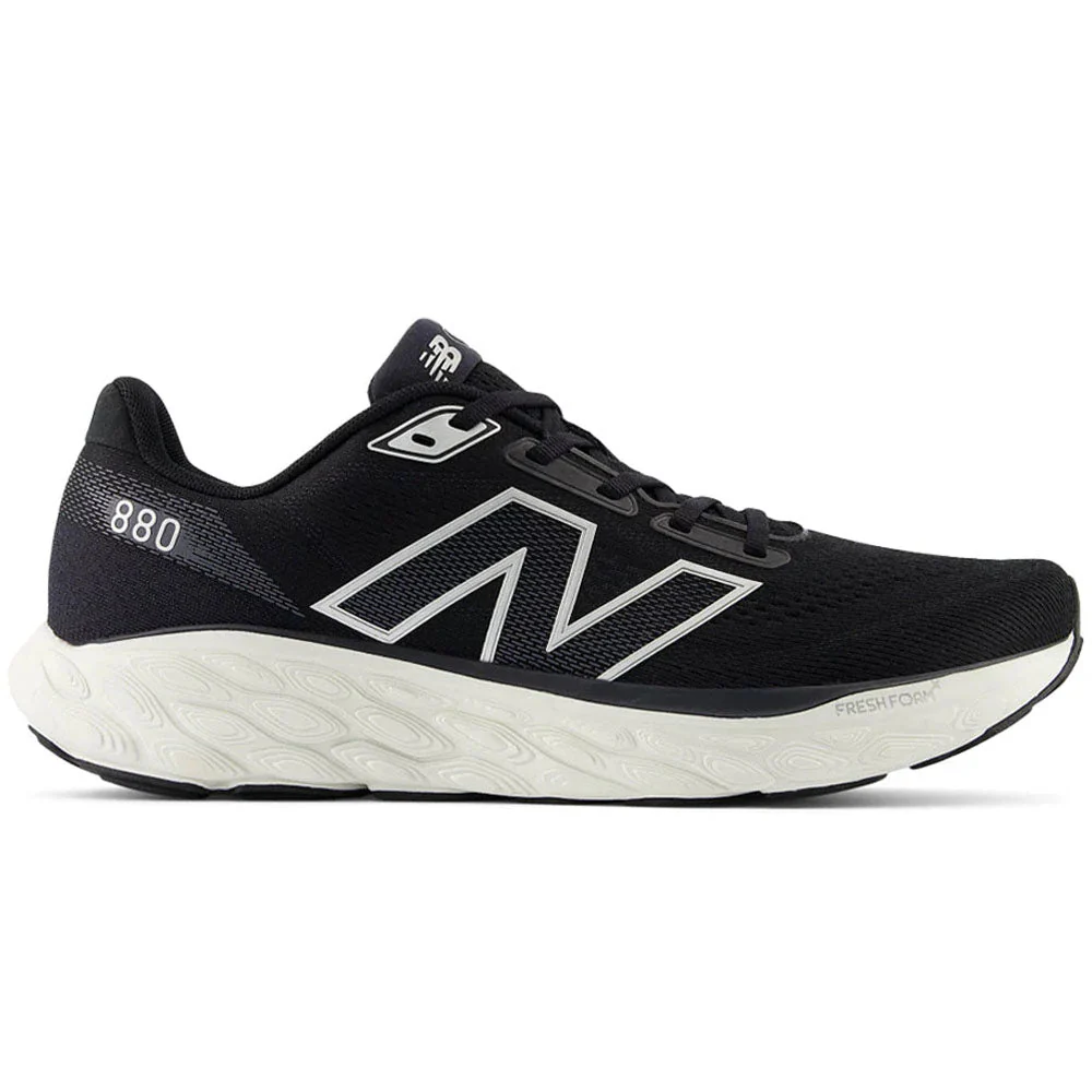 Men's New Balance Fresh Foam X 880v14, Black/Sea Salt, 8 4E Extra Wide