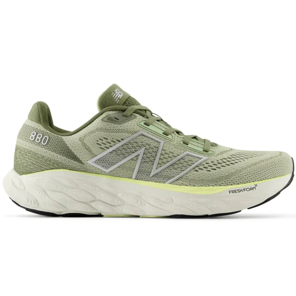 Men's New Balance Fresh Foam X 880v14, Olivine/Silver Metallic/Limelight, 11.5 D Medium