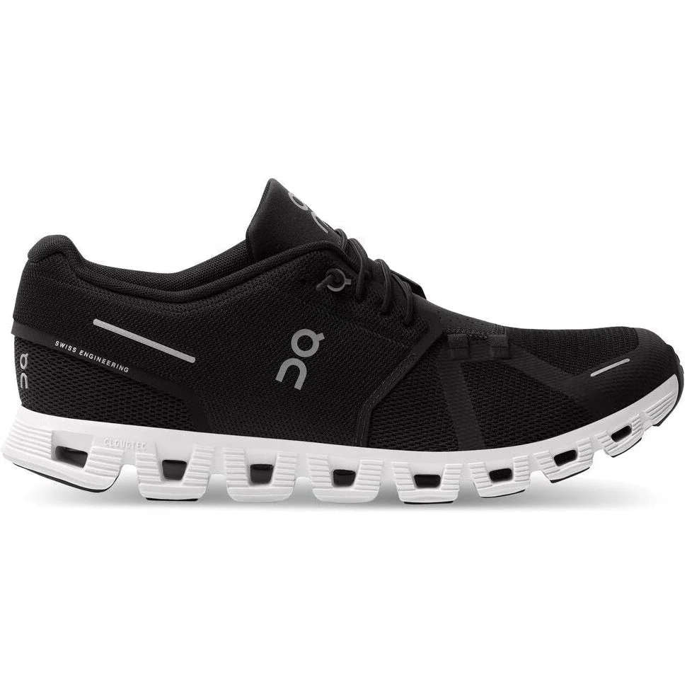 Men's On Cloud 5, Black/White, 11.5 D Medium