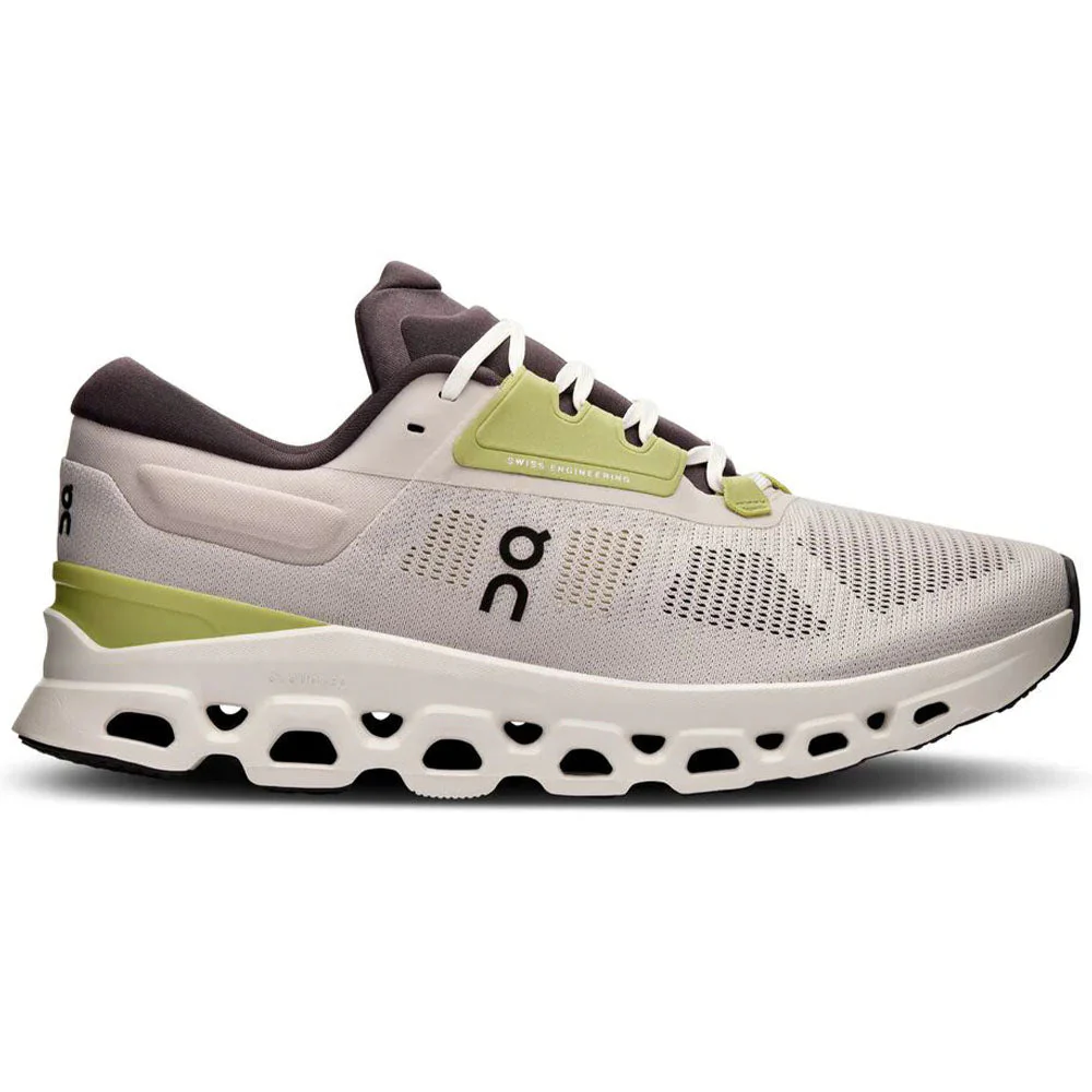 Men's On Cloudstratus 3, Pearl/Ivory, 8 D Medium