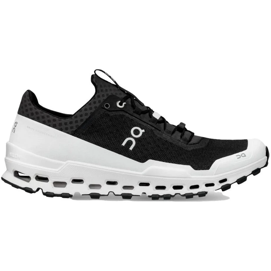 Men's On Cloudultra, Black/White, 8 D Medium