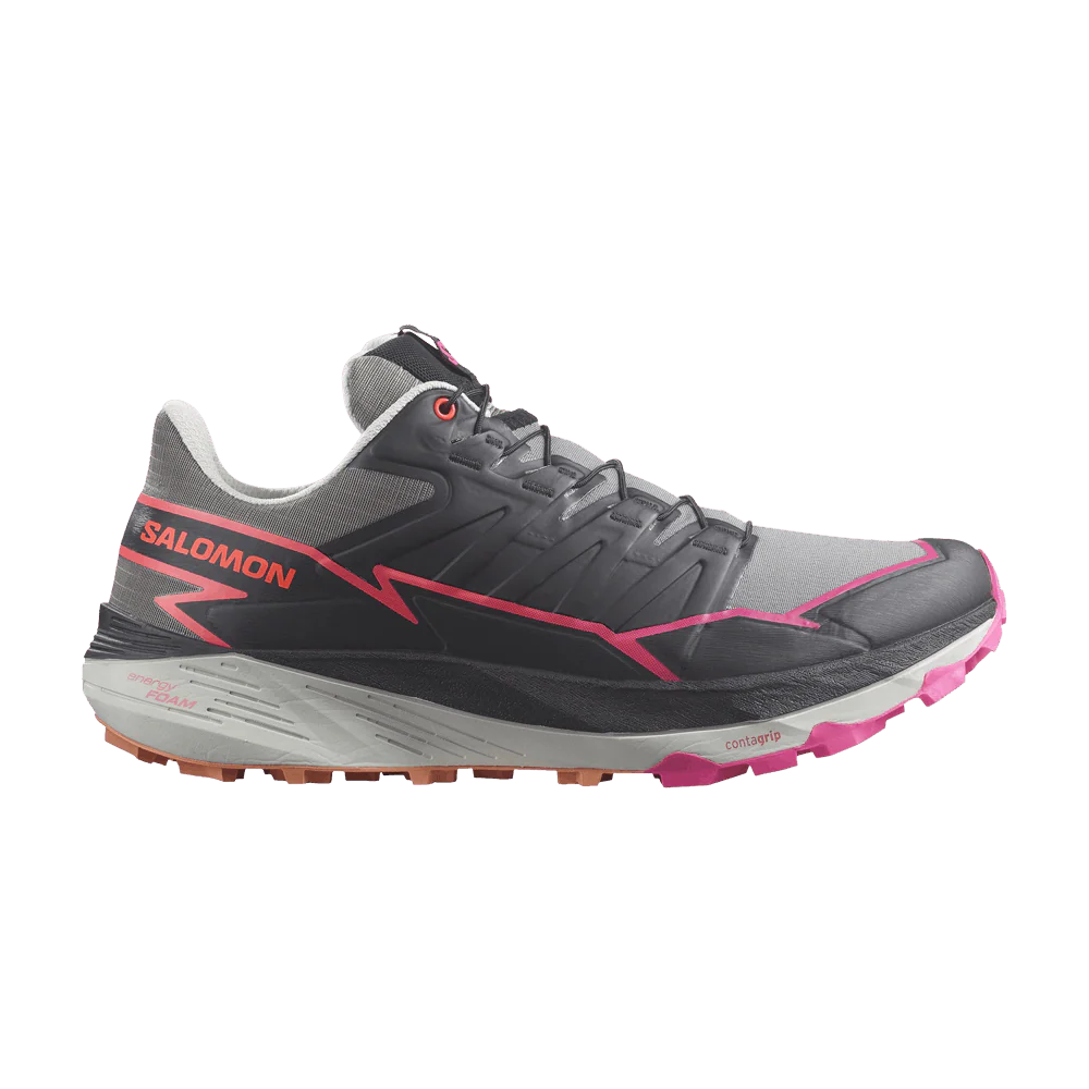 Men's Salomon Thundercross, Plum Kitten/Black/Pink Glo, 10 D Medium