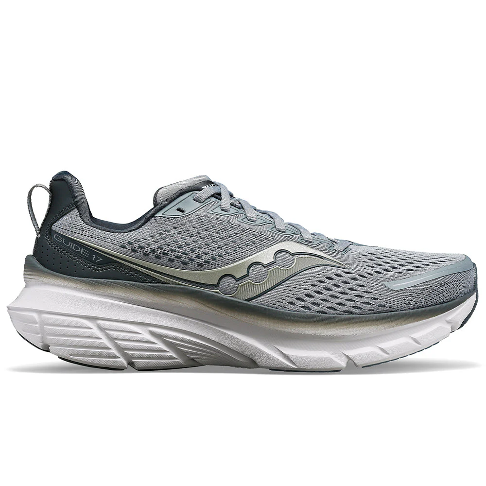 Men's Saucony Guide 17, Flint/Shadow, 9.5 4E Extra Wide