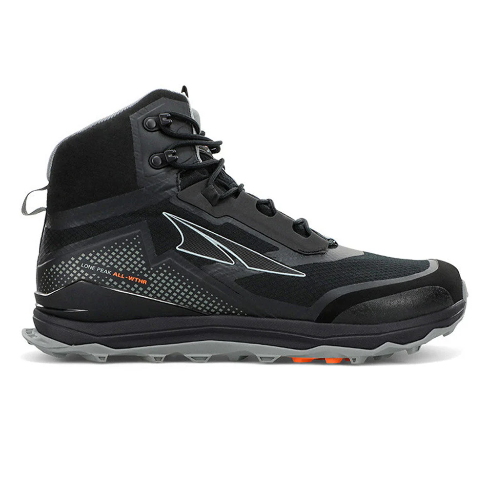 Women's Altra Lone Peak All-WTHR Mid, Black, 7 B Medium