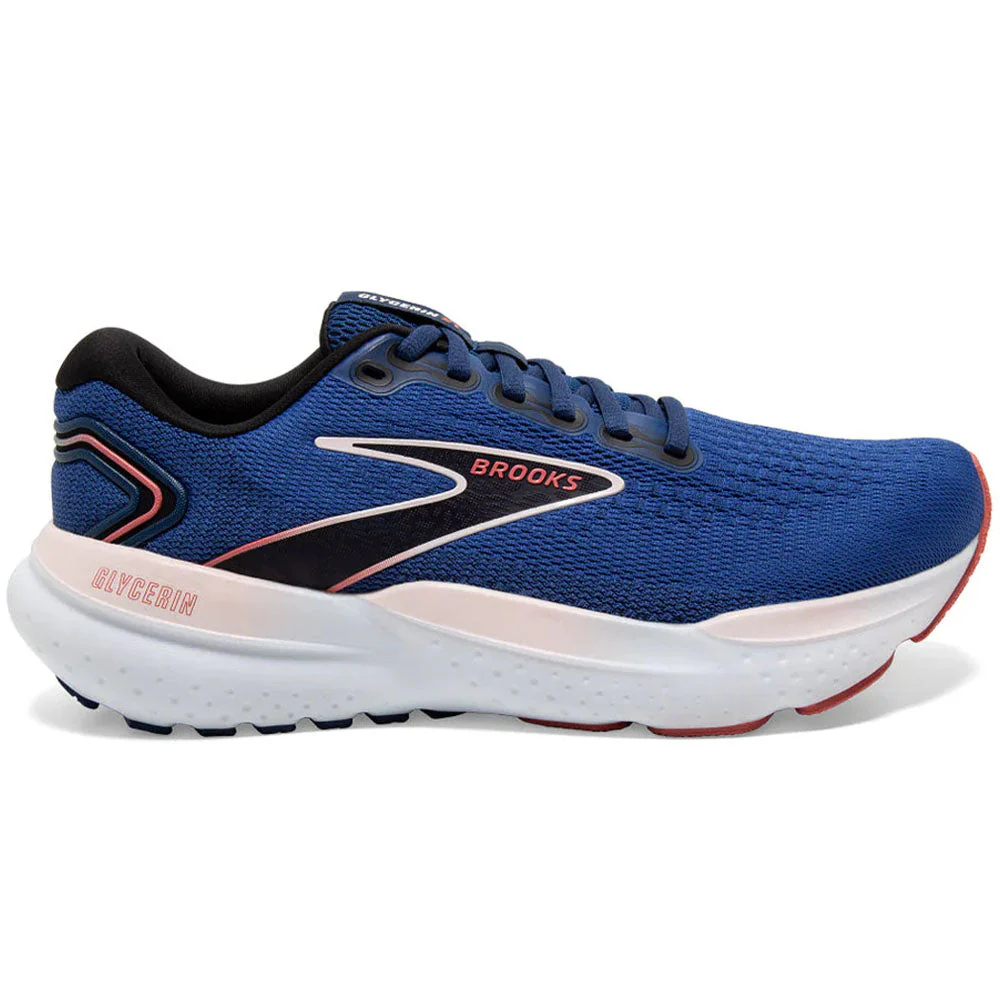 Women's Brooks Glycerin 21, Blue/Icy Pink/Rose, 11.5 B Medium