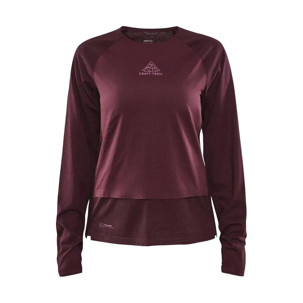 Women's Craft ADV Trail Wool Wind LS Tee