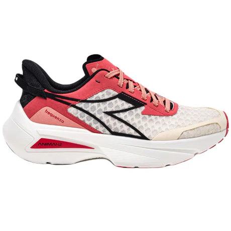 Women's Diadora Frequenza, Whisper White/Cayenne, 9.5 B Medium