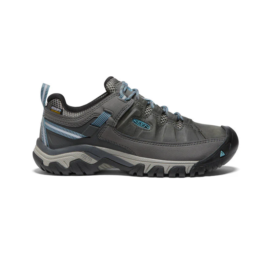 Women's Keen Targhee III Low Waterproof, Magnet/Atlantic Blue, 9 B Medium