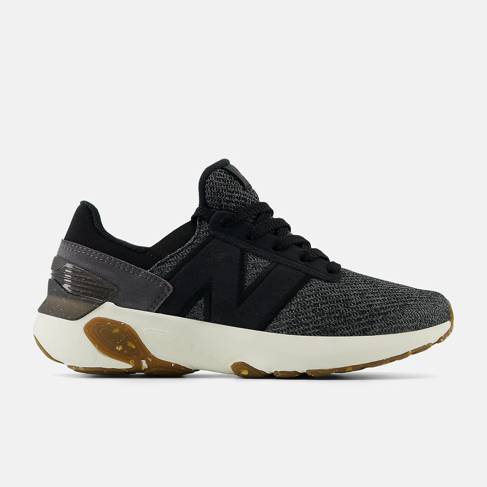 Women's New Balance Fresh Foam X 1440, Black/Black/Castlerock, 10.5 D Wide