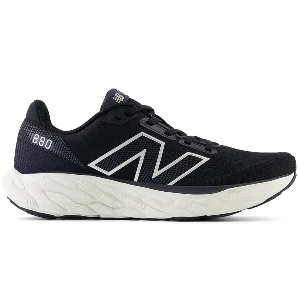 Women's New Balance Fresh Foam X 880v14, Black/Sea Salt, 10 2E Extra Wide