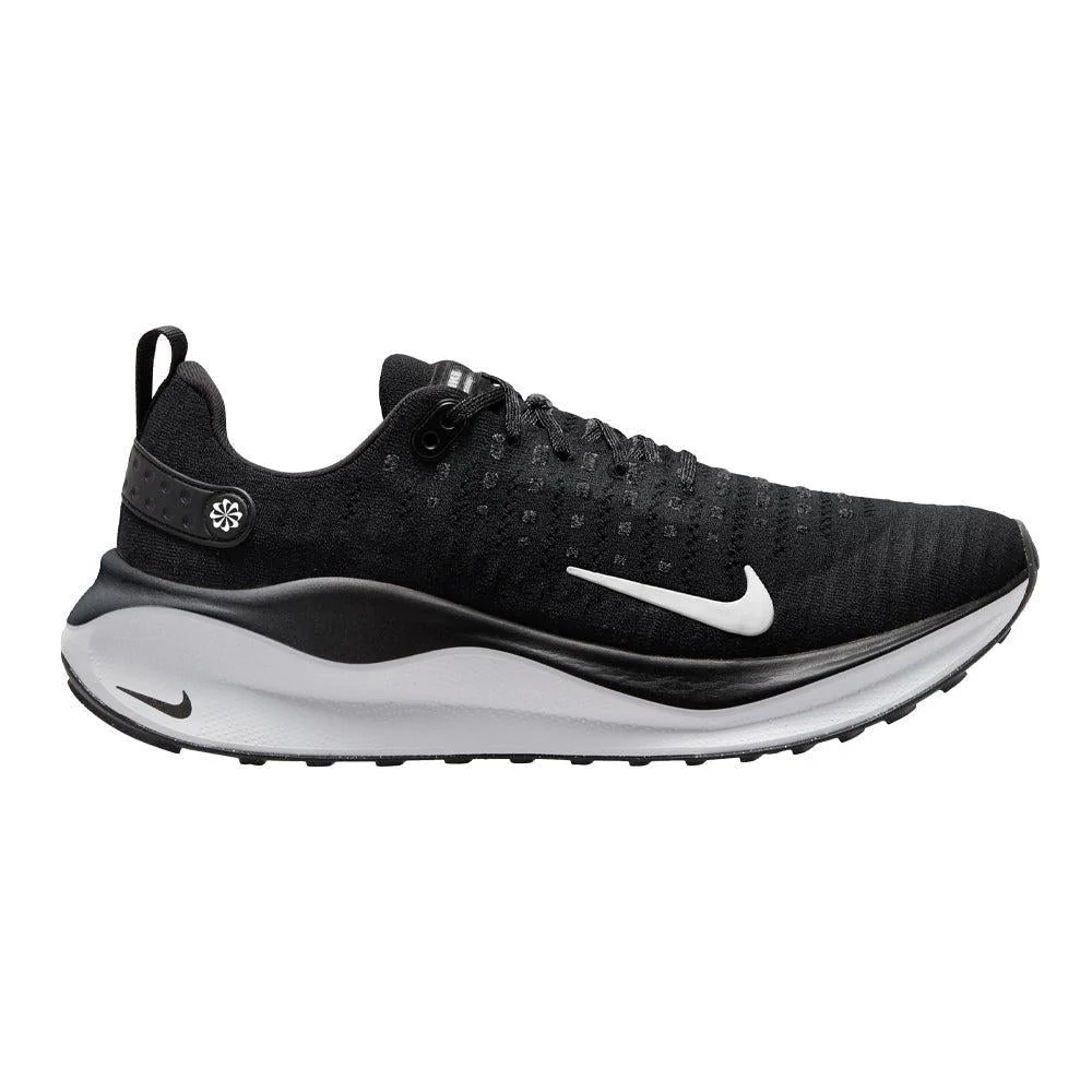 Women's Nike InfinityRN 4, Black/White/Dark Grey, 6 B Medium