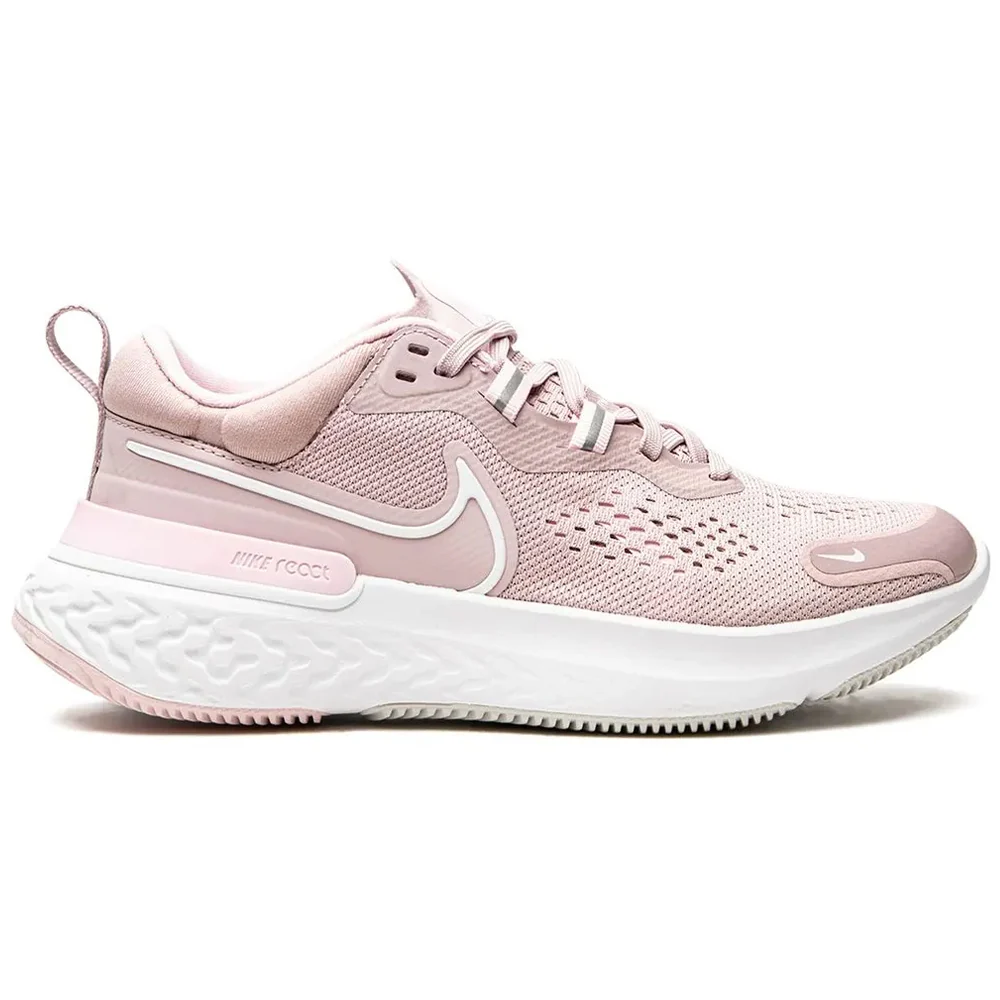 Women's Nike React Miler 2, Plum Chalk/White-Pink Foam, 10 B Medium