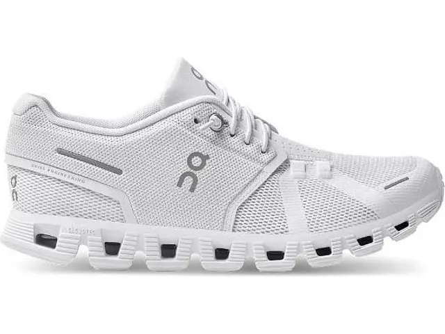Women's On Cloud 5, All White, 10 B Medium