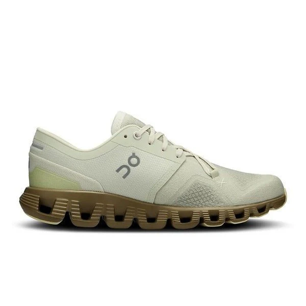 Women's On Cloud X 3, Aloe/Hunter, 10 B Medium