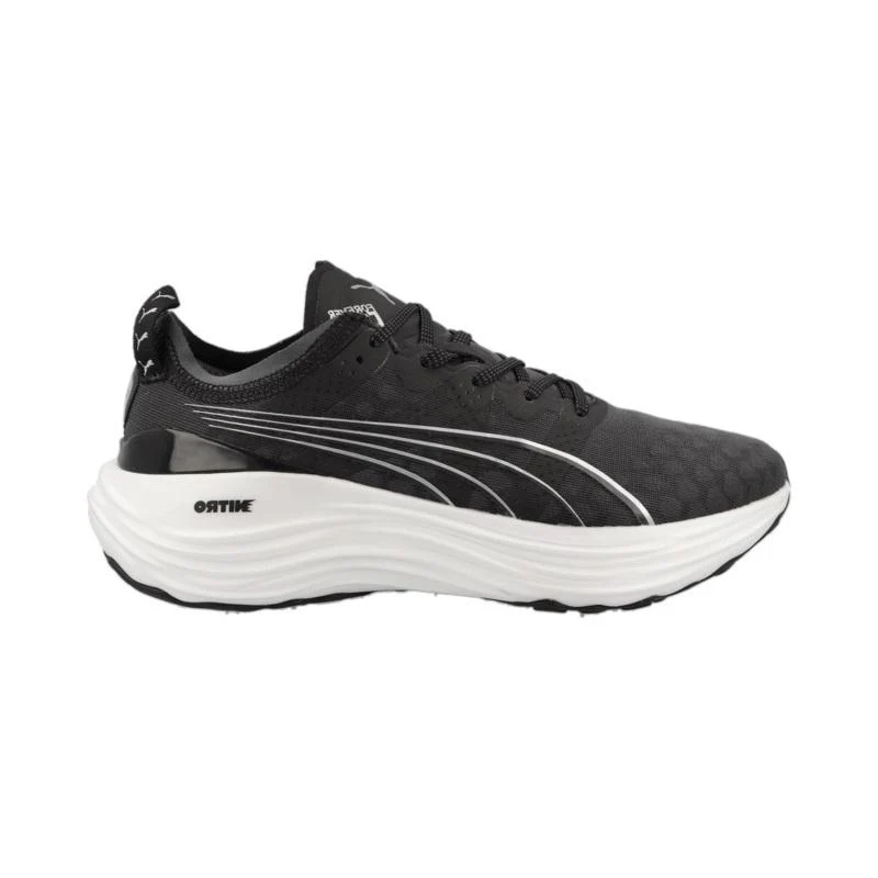 Women's Puma ForeverRun Nitro, Puma Black/Puma White, 6.5 B Medium